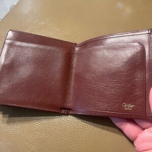Cartier Rich Brown Leather Card Holder